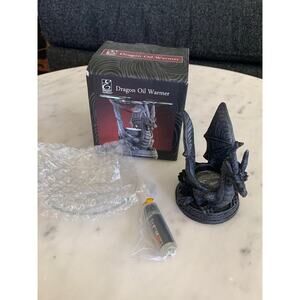 NIB Elegant Expressions Resin Dragon Oil Warmer